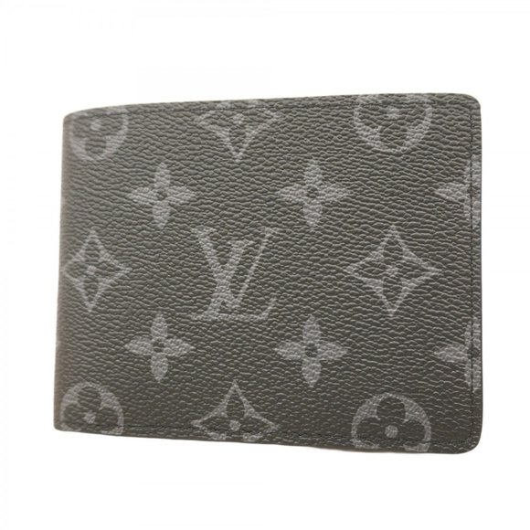 Louis Vuitton Monogram Eclipse Multiple Wallet M61695 Black/Gray Men's - Picture 1 of 9